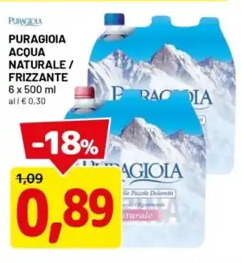 DPiù Puragioia acqua naturale / frizzante offerta