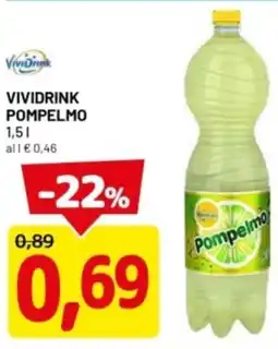 DPiù Vividrink pompelmo offerta