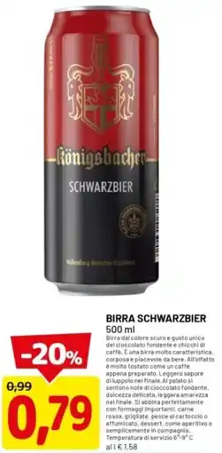 DPiù Birra schwarzbier offerta