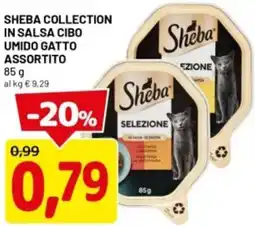 DPiù Sheba collection in salsa cibo umido gatto offerta
