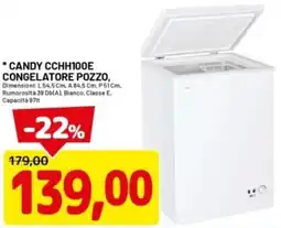 DPiù CANDY CCHH100E CONGELATORE POZZO offerta