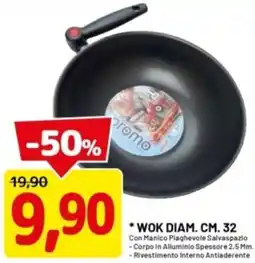 DPiù Wok diam. cm. 32 offerta
