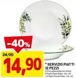 DPiù Servizio piatti offerta