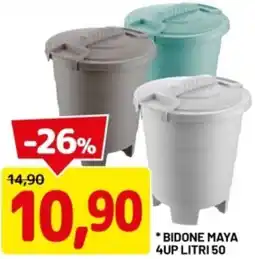 DPiù Bidone maya 4up litri 50 offerta