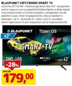 DPiù BLAUPUNKT 43FCT6000S SMART TV offerta