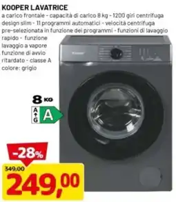 DPiù Kooper lavatrice offerta