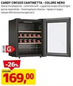 DPiù CANDY CWC023 CANTINETTA - COLORE NERO offerta