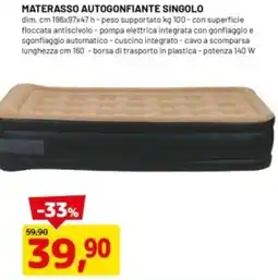 DPiù Materasso autogonfiante singolo offerta