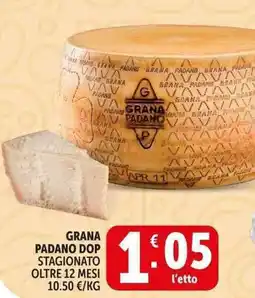 Deco Supermercati Grana padano dop stagionato oltre 12 mesi offerta