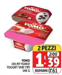 Deco Supermercati Yomo oh my yomo! yogurt offerta