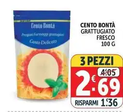 Deco Supermercati Cento bontà grattugiato fresco offerta