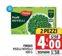 Deco Supermercati Findus piselli novelli offerta