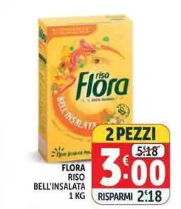 Deco Supermercati Flora riso bell'insalata offerta