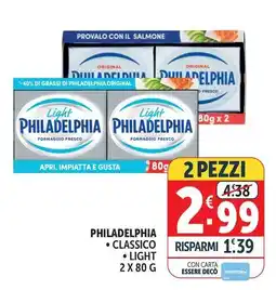 Deco Supermercati Philadelphia, classico, light offerta