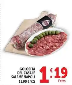 Deco Supermercati Golosità del casale salame napoli offerta