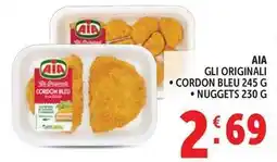Deco Supermercati Aia gli originali, cordon bleu, nuggets offerta