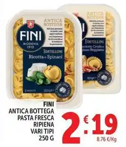 Deco Supermercati Fini antica bottega pasta fresca ripiena offerta