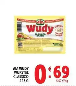 Deco Supermercati Aia wudy wurstel classico offerta
