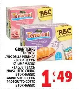 Deco Supermercati Gran terre teneroni l'abc della merenda offerta
