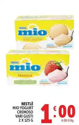 Deco Supermercati Nestlé mio yogurt cremoso offerta