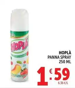 Deco Supermercati Hopla panna spray offerta