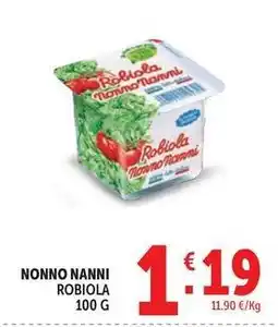 Deco Supermercati NONNO NANNI ROBIOLA offerta