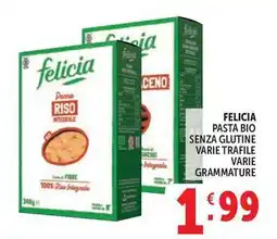 Deco Supermercati Felicia pasta bio senza glutine offerta