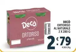Deco Supermercati Decò ortoriso al naturale offerta