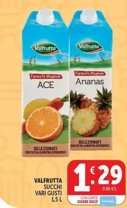 Deco Supermercati Valfrutta succhi offerta