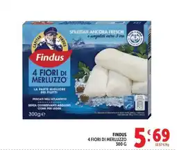 Deco Supermercati Findus 4 fiori di merluzzo offerta