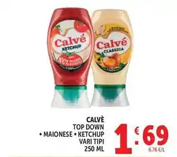 Deco Supermercati Calvé top down, maionese, ketchup offerta