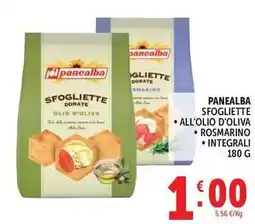 Deco Supermercati Panealba sfogliette, all'olio d'oliva, rosmarino, integrali offerta