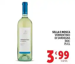 Deco Supermercati Sella e mosca vermentino di sardegna offerta