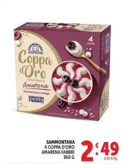 Deco Supermercati Sammontana 4 coppa d'oro amarena fabbri offerta