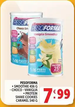 Deco Supermercati Pesoforma smoothie, protein offerta
