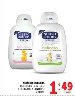 Deco Supermercati Neutro roberts detergente intimo, delicato, lenitivo offerta