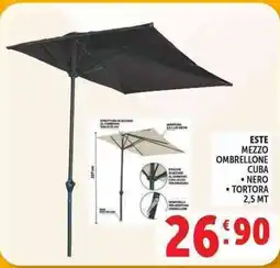 Deco Supermercati Este mezzo ombrellone cuba offerta