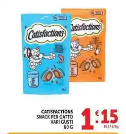 Deco Supermercati Catisfactions snack per gatto offerta