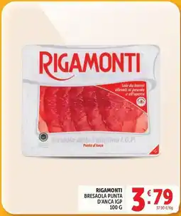 Deco Supermercati Rigamonti bresaola punta d'anca igp offerta