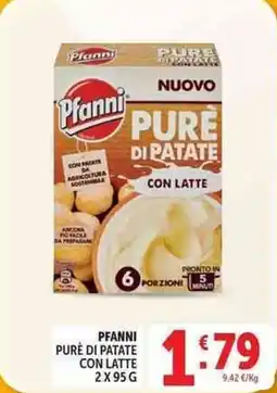 Deco Supermercati Pfanni pure di patate con latte offerta