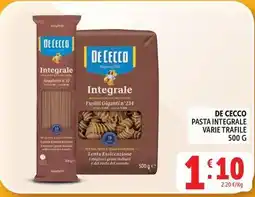 Deco Supermercati De cecco pasta integrale offerta
