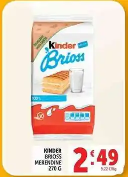 Deco Supermercati Kinder brioss merendine offerta
