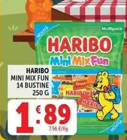 Deco Supermercati Haribo mini mix fun 14 bustine offerta