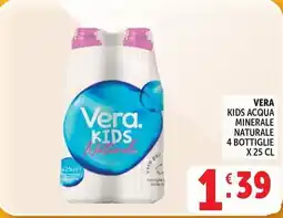 Deco Supermercati Vera kids acqua minerale naturale offerta