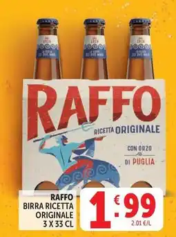 Deco Supermercati Raffo birra ricetta originale offerta