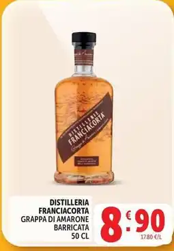 Deco Supermercati Distillerie franciacorta grappa di amarone barricata offerta