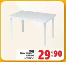 Deco Supermercati Calaf tavolo bianco in resina offerta