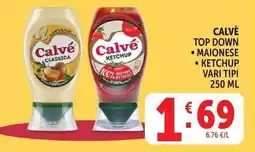Deco Supermercati Calvè top down, maionese, ketchup offerta