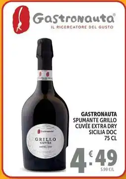 Deco Supermercati Gastronauta spumante grillo cuvée extra dry sicilia doc offerta