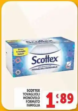 Deco Supermercati Scottex tovaglioli monovelo formato famiglia offerta